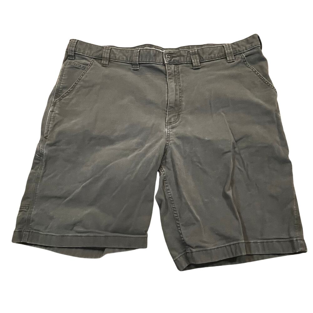 Carhartt Relaxed Fit Gray Work Shorts Mens 44 Utility Carpenter Workwear